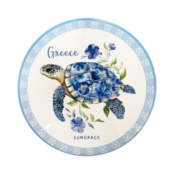 SG25-161-(2) Σουβέρ Κεραμικό Flowers Turtles 5