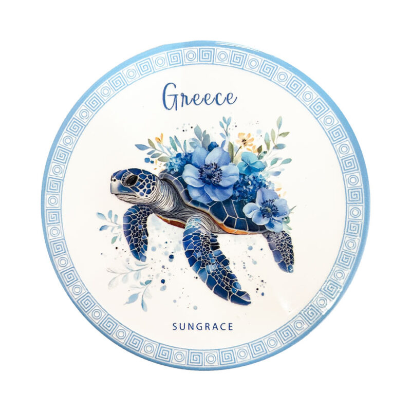 Σουβέρ Κεραμικό Flowers Turtles 4
