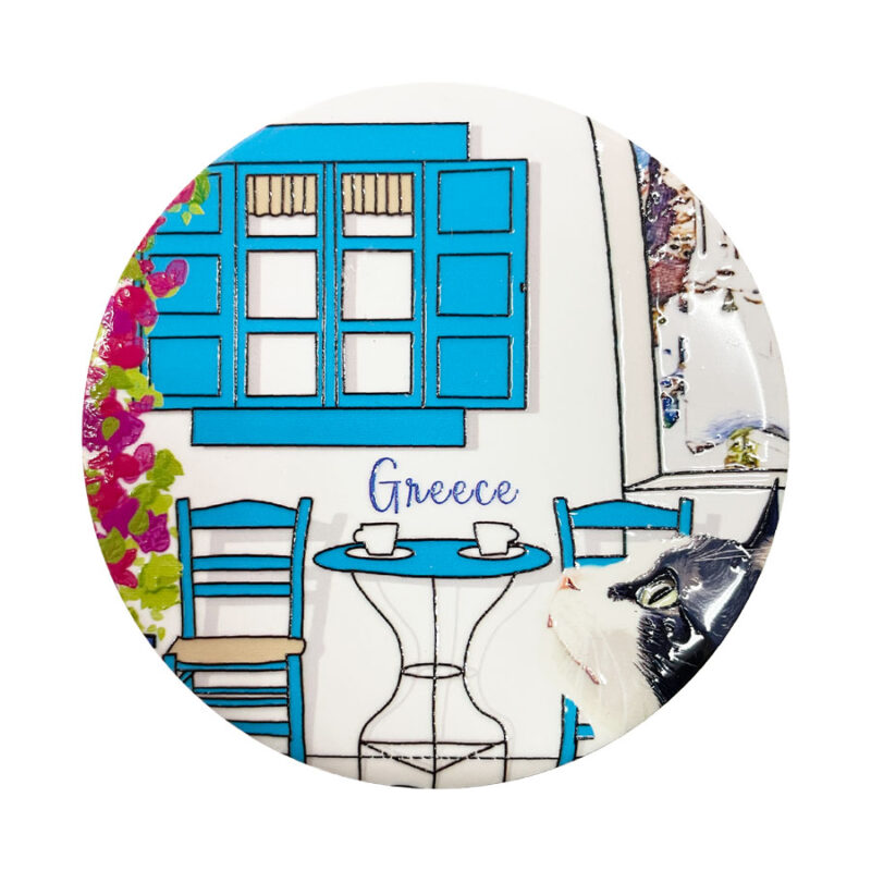 Σουβέρ Κεραμικό Sketchy Greek Houses 5