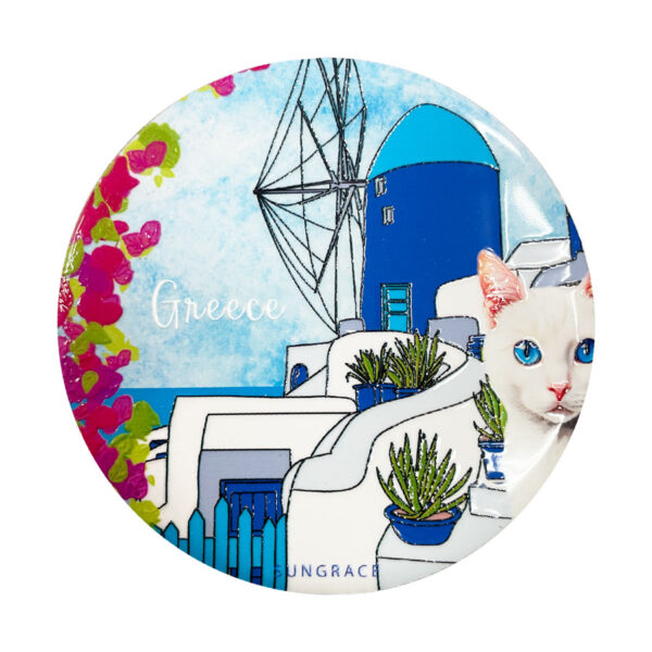 Σουβέρ Κεραμικό Sketchy Greek Houses 3