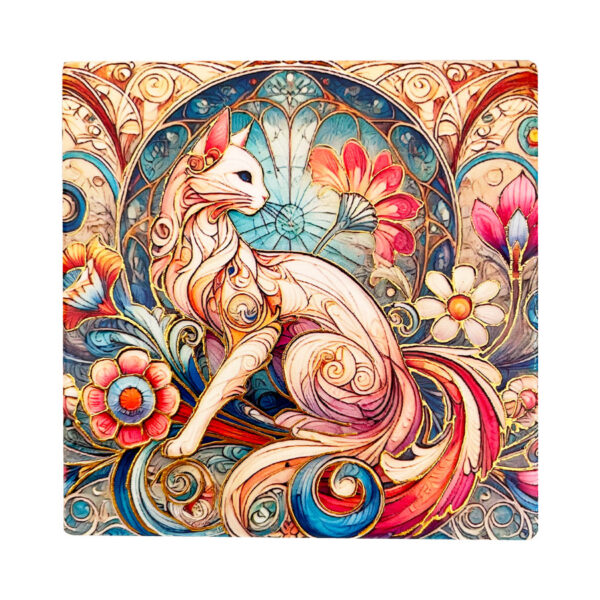 Σουβέρ Κεραμικό Mosaic Cats 4