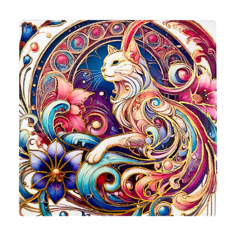 Σουβέρ Κεραμικό Mosaic Cats 2