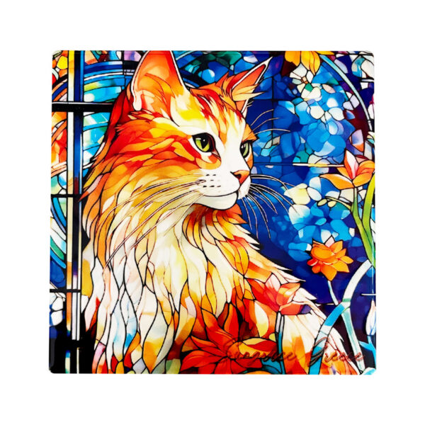 Σουβέρ Κεραμικό Mosaic Cats 3