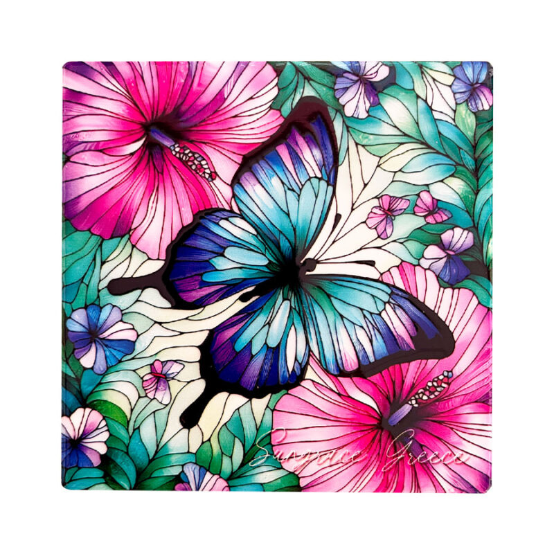 Σουβέρ Κεραμικό Mosaic Butterflies 3