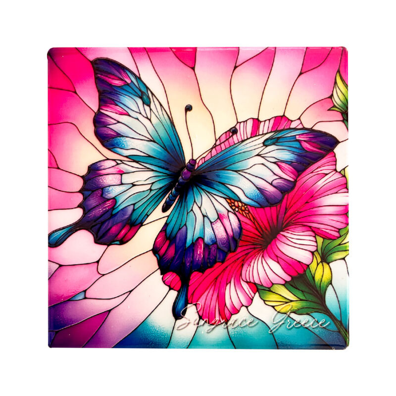 Σουβέρ Κεραμικό Mosaic Butterflies 2