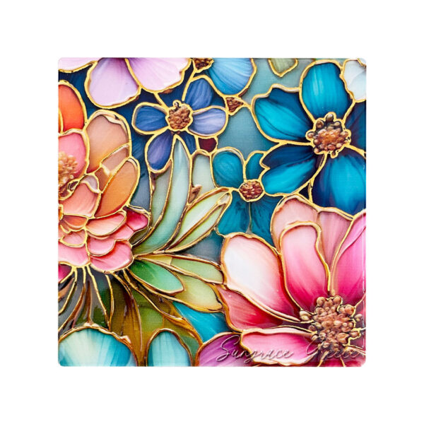 Σουβέρ Κεραμικό Mosaic Flowers 4