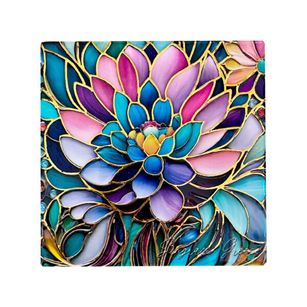 Σουβέρ Κεραμικό Mosaic Flowers 1