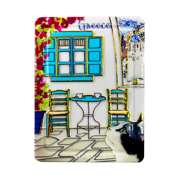 Μαγνήτης Κεραμικός Sketchy Greek Houses 2