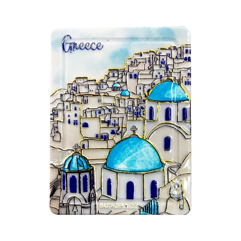 Μαγνήτης Κεραμικός Sketchy Greek Houses 6