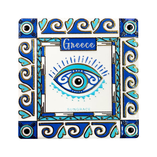 Μαγνήτης Κεραμικός Doodle Eyes Gold 1