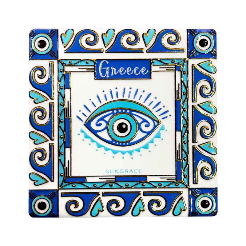 Μαγνήτης Κεραμικός Doodle Eyes Gold 1