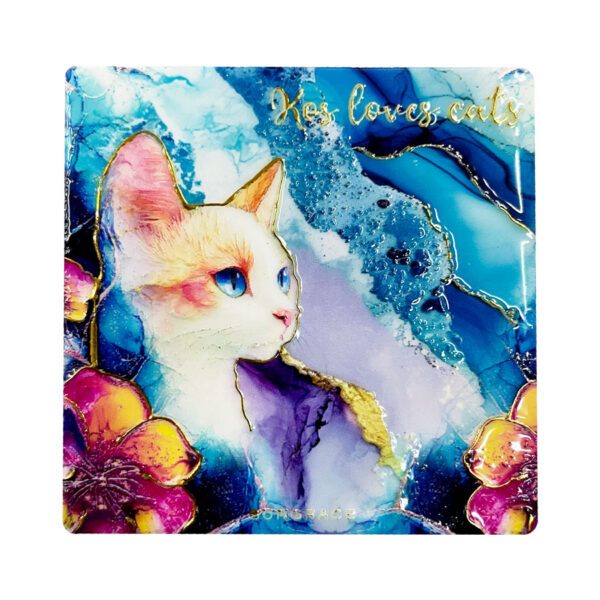 Μαγνήτης Κεραμικός Marble Cats 6