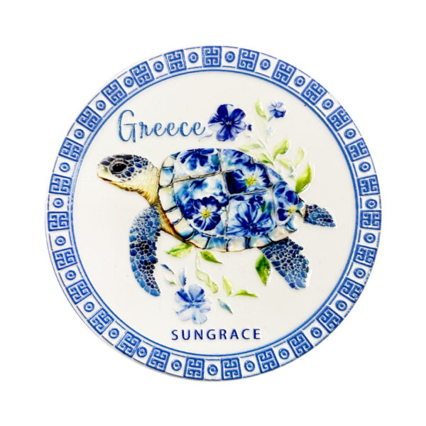 Μαγνήτης Κεραμικός Flowers Turtles 6