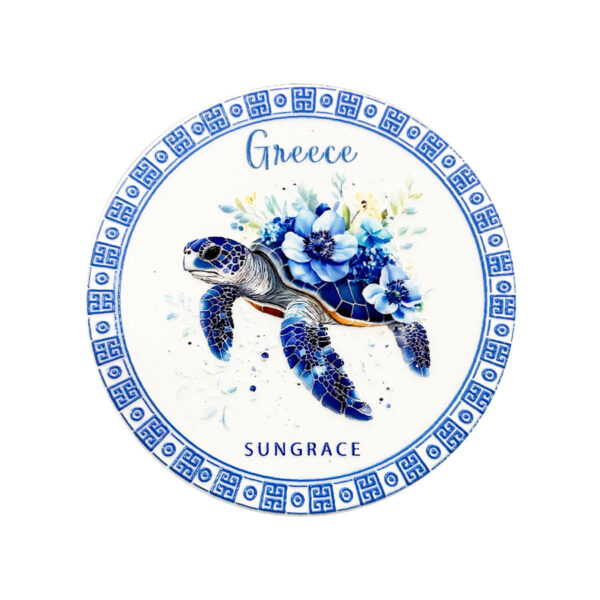 Μαγνήτης Κεραμικός Flowers Turtles 5