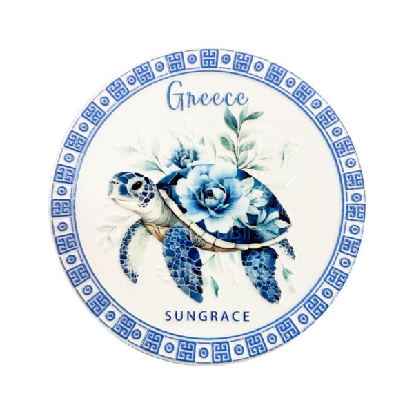 Μαγνήτης Κεραμικός Flowers Turtles 4