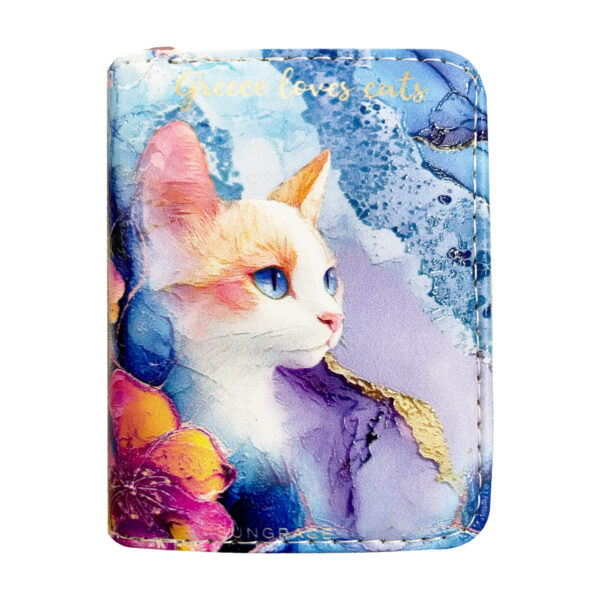 SG25-203-(2) Πορτοφόλι Δερματίνη Θήκες Marble Cats 2