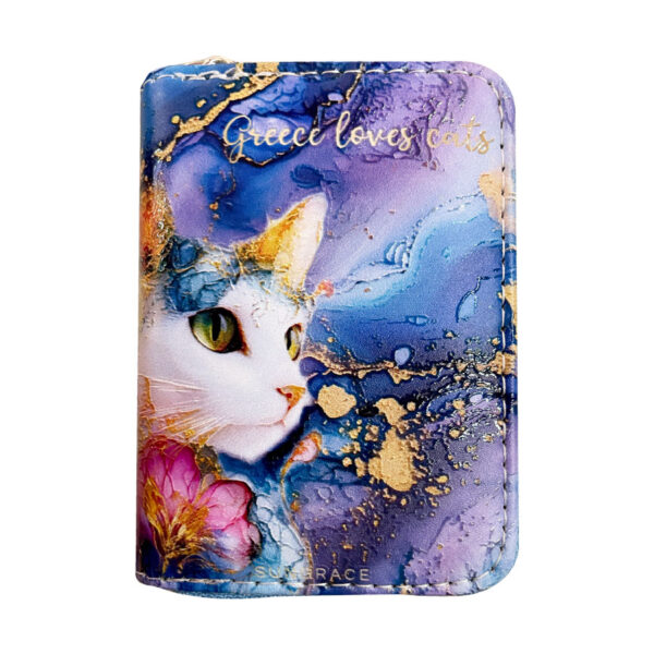 SG25-203-(3) Πορτοφόλι Δερματίνη Θήκες Marble Cats 1