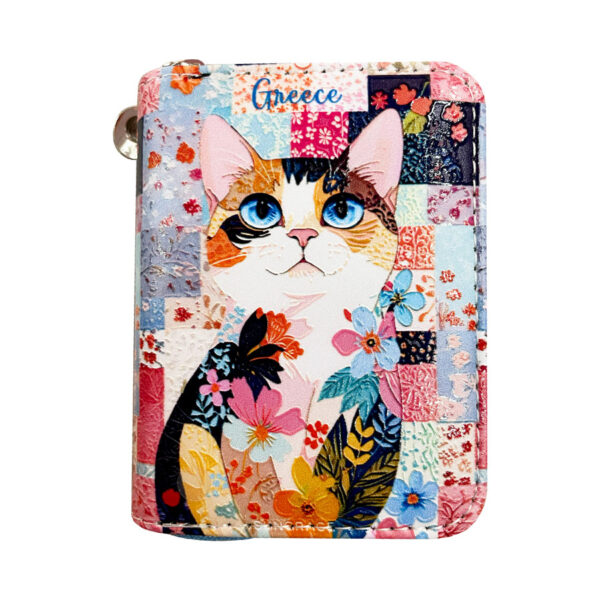 SG25-204-(3) Πορτοφόλι Δερματίνη Θήκες Colourfull Cats 3