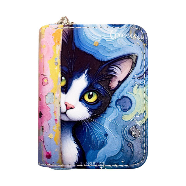 Πορτοφόλι Δερματίνη Θήκες Colourfull Cats 2