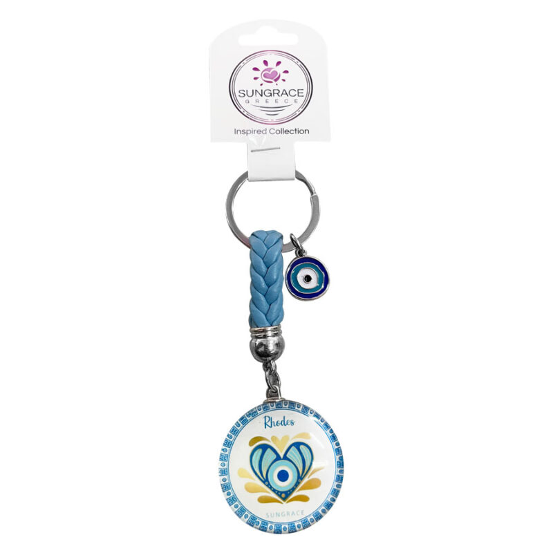 Μπρελόκ Γυάλινο Golden Eyes 3