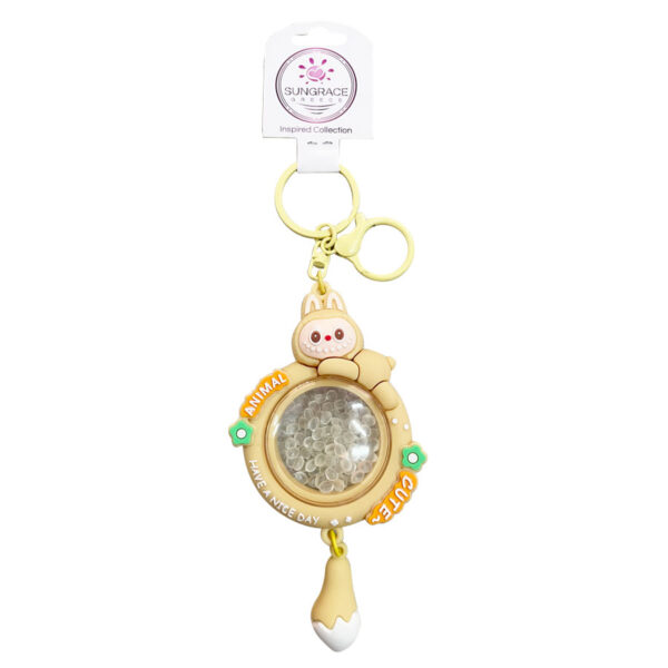 SG25-218-(1) Μπρελόκ Πλαστικό Bubu Bubble Κίτρινο