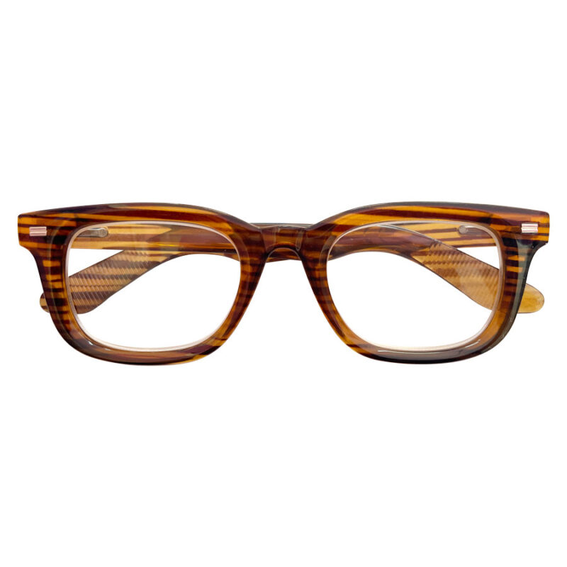 Γυαλιά Διαβάσματος Τετράγωνα Wood Style Κίτρινο 2.00