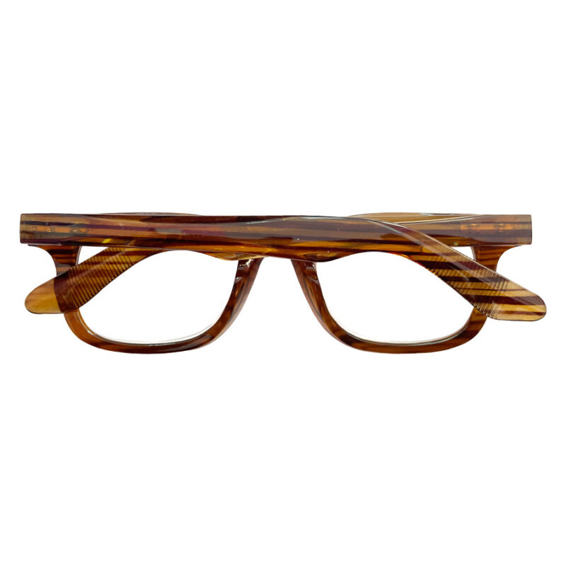 Γυαλιά Διαβάσματος Τετράγωνα Wood Style Κίτρινο 2.00