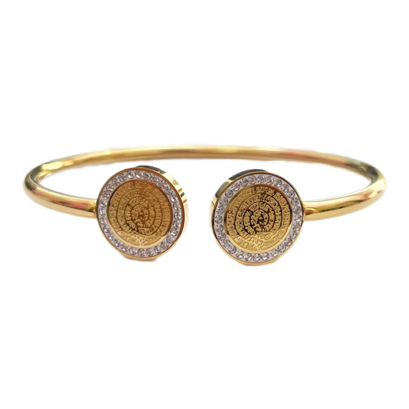 Χειροπέδα Stainless Steel 2 Δίσκοι Φαιστού Χρυσό