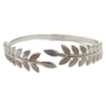 Χειροπέδα Stainless Steel Κλασί Ελιάς Ασημί