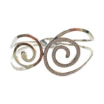 SUN-0000458-(1) Χειροπέδα Stainless Steel Σπιράλ Ασημί