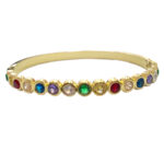 SUN-0000464 Χειροπέδα Stainless Steel Πολύχρωμα Strass